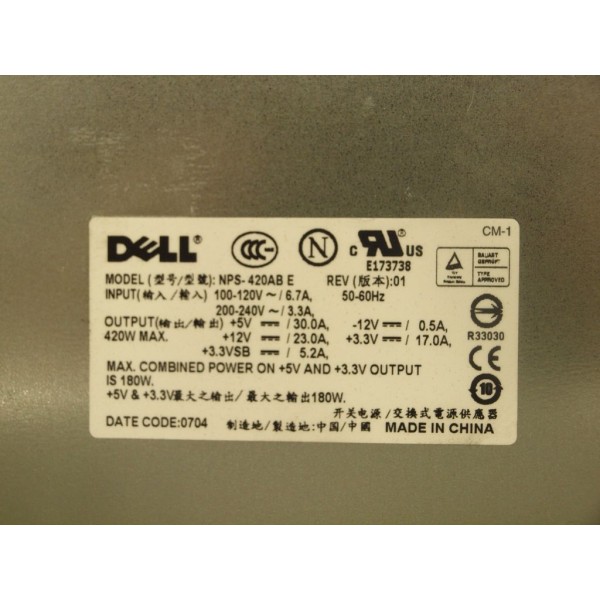 Power-Supply DELL TH344 for Poweredge 840