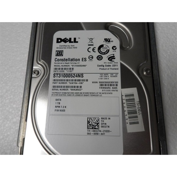 Disco Duro DELL 8CGTN SATA 3.5" 1000 Gigas 7200 Rpm