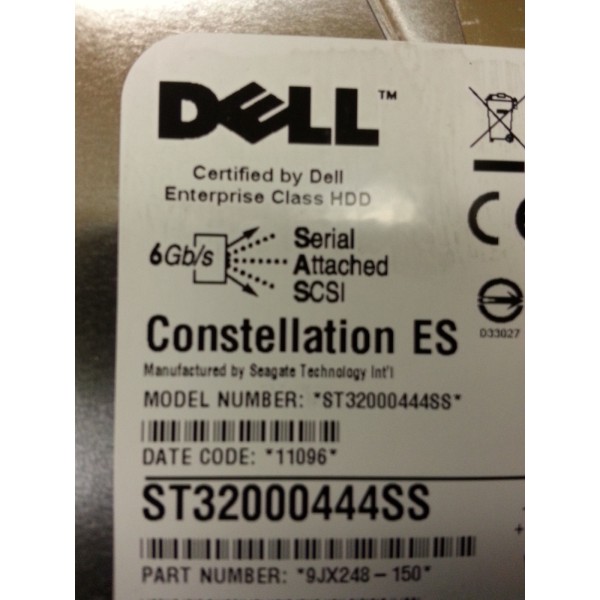 Hard Drive DELL R755K SAS 3.5" 2000 Gigas 7200 Rpm