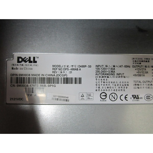 Power-Supply DELL MX838 for MD1000/MD3000