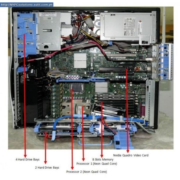 Serveur Dell PRECISION 490 1 x Xeon Dual Core Xeon 5130 2,0