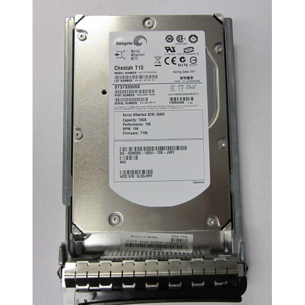 Disque dur DELL 0GM250 SAS 3.5" 72 Gigas 10 Krpm