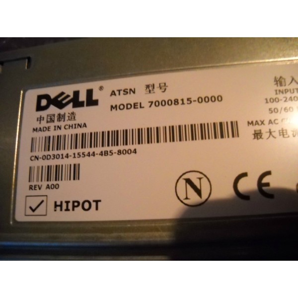 Alimentation pour Dell PE2800 Ref : D3014