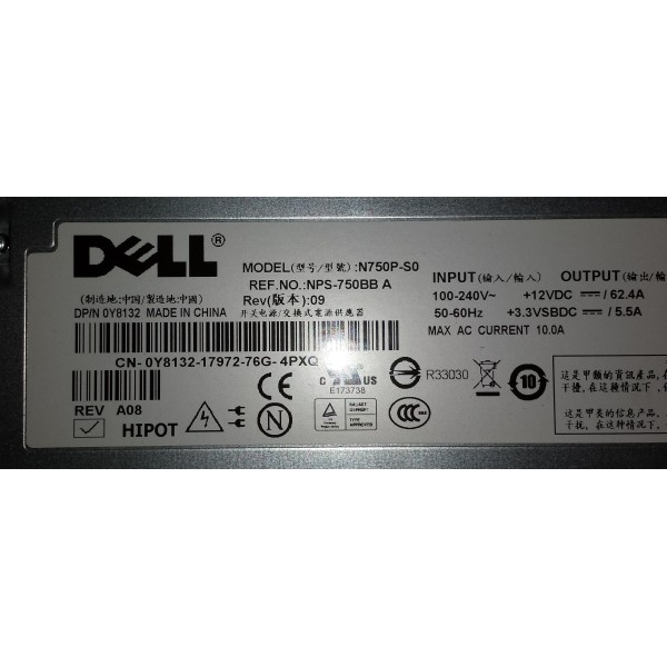 Power-Supply DELL 0Y8132 for Poweredge 2950