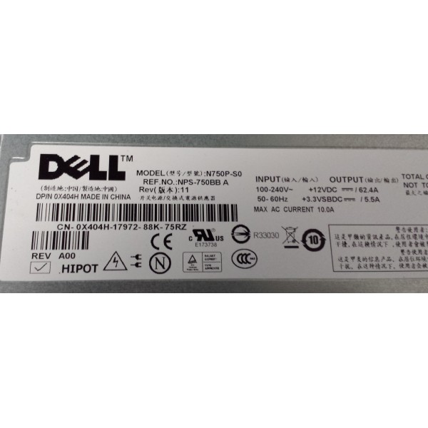 Power-Supply DELL 0X404H for Poweredge 2950