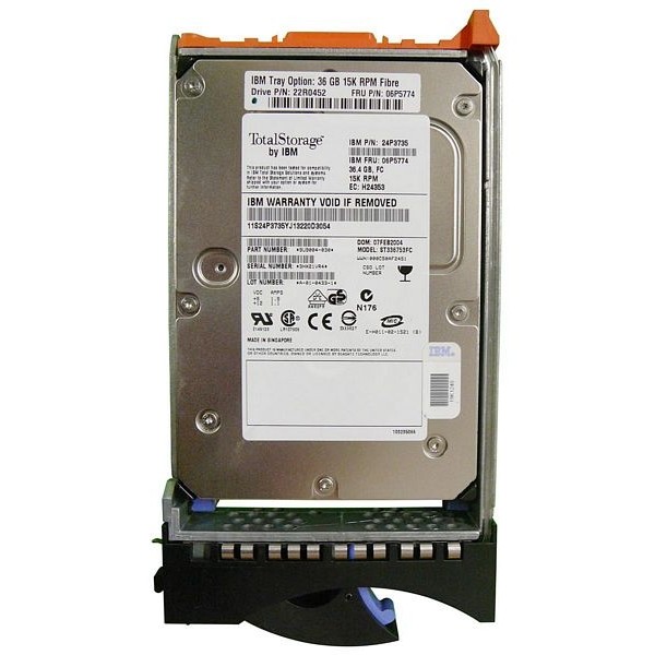 Hard Drive IBM 24P3735 FIBRE 3.5" 36 Gigas 15 Krpm