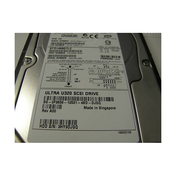 Disco Duro DELL 0F3659 SCSI 3.5" 146 Gigas 10 Krpm