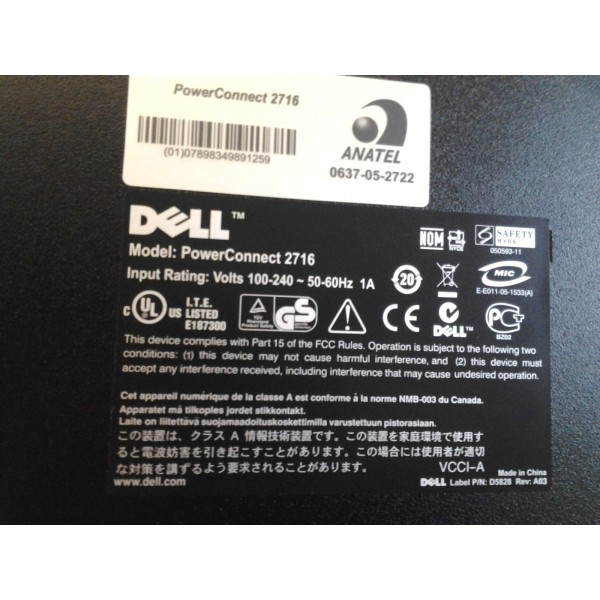 Switch DELL PC2716 16 Ports 0 0