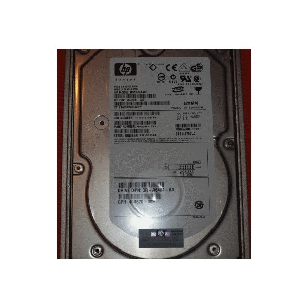 Disque Dur Hp SCSI 3.5 10Krpm 146 Gb 271837-006