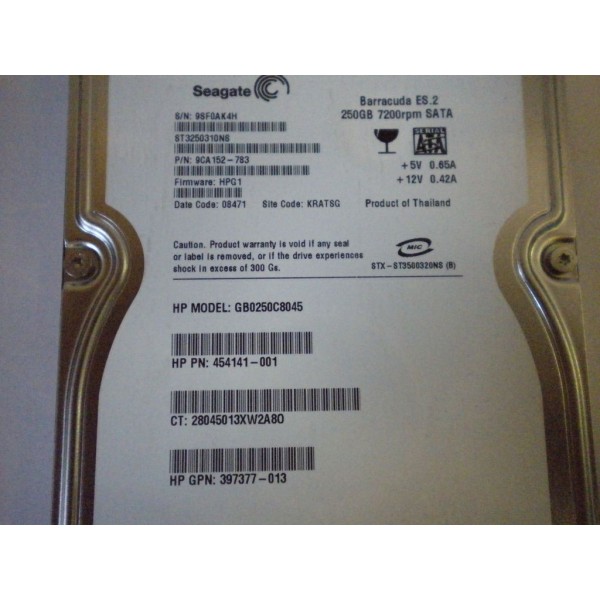 454141-001 HP DISK DRIVE  397377-003  