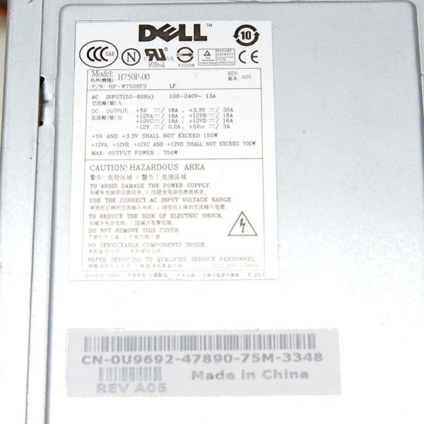 Alimentation Dell Ref : U9692