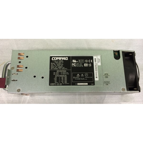 Alimentation pour HP  Ref : 249687-001