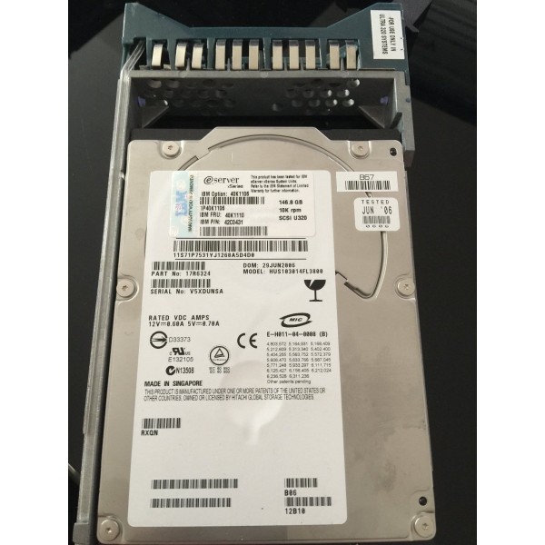 Dischi HITACHI HUS103014FL3800 Scsi 3.5" 10Krpm 146 Gigas