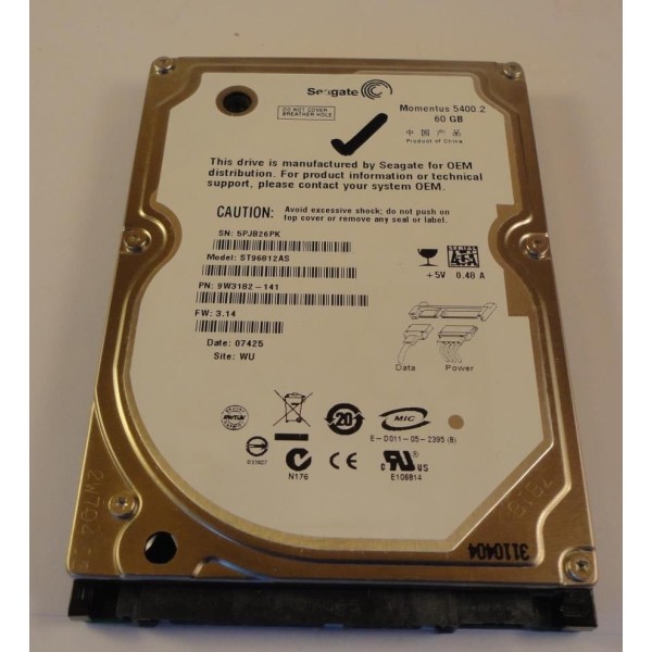 Disco duro SEAGATE ST96812AS