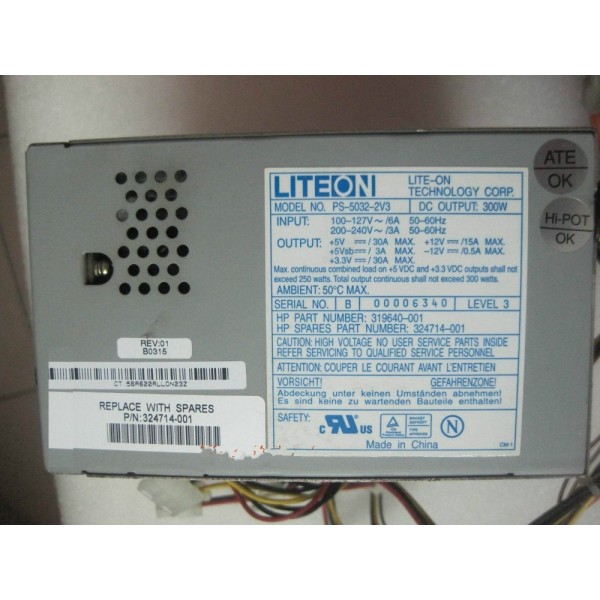 Alimentation pour HP  Ref : 319640-001