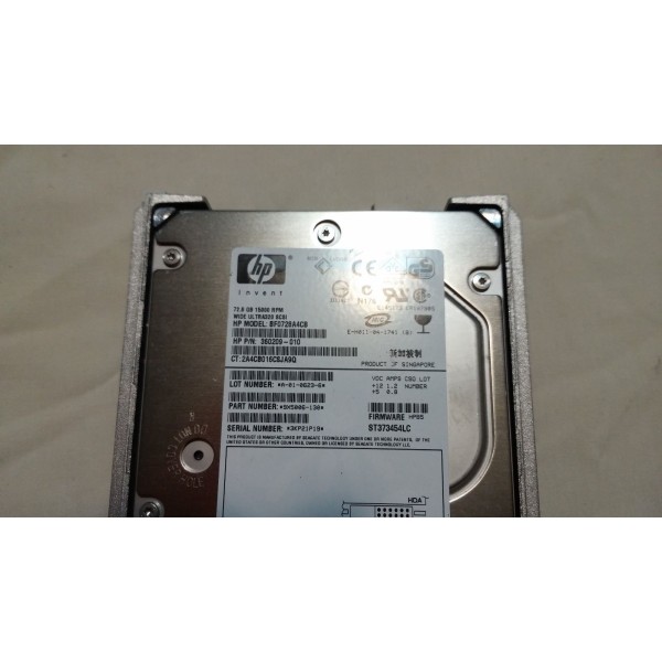 Disque Dur HP SCSI 3.5 15Krpm 72 Gb 360209-010