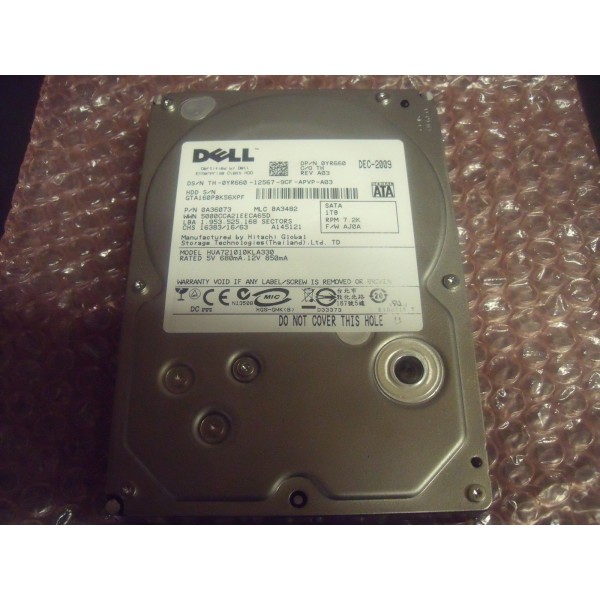 Disco duro DELL YR660 1000 Gigas SAS  3.5" 7200 Rpm