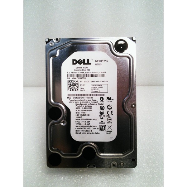 Disque Dur Dell J317F SAS 3.5" 7200rpm 1000 Gigas