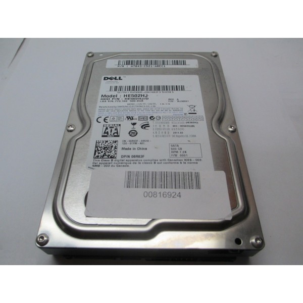 Disco duro DELL 6R63F 500 Gigas SATA  3.5" 7200 Rpm