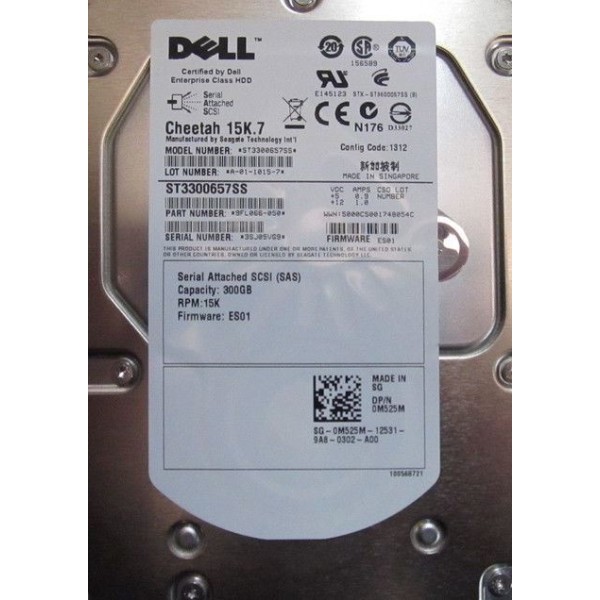 Disque Dur Dell SAS 3.5 15Krpm 300 Gb M525M