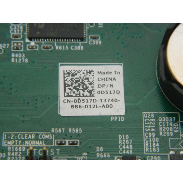 Carte mere DELL OPTIPLEX 760 : 0D517D