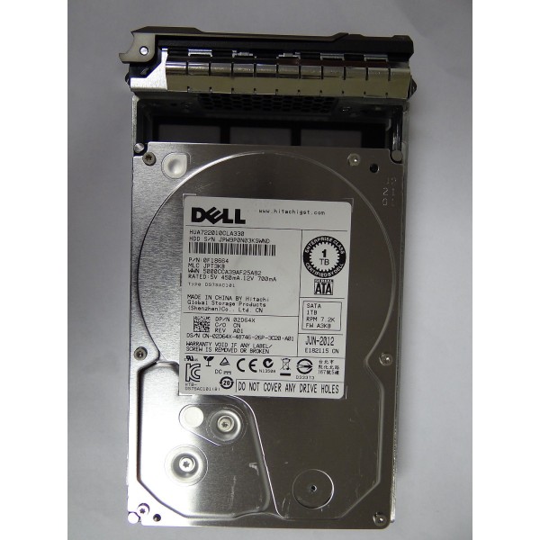 Disque Dur Dell 2D64X SAS 3.5" 7200rpm 1000 Gigas