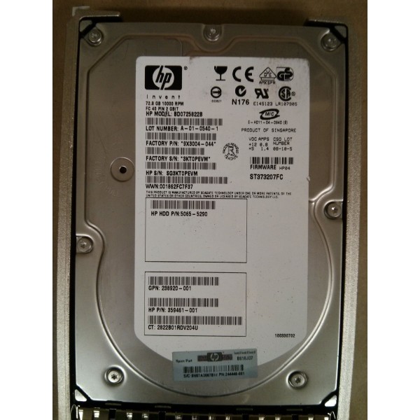 HP Disk drive 359461-001 72 Gigas Fibre 3.5"