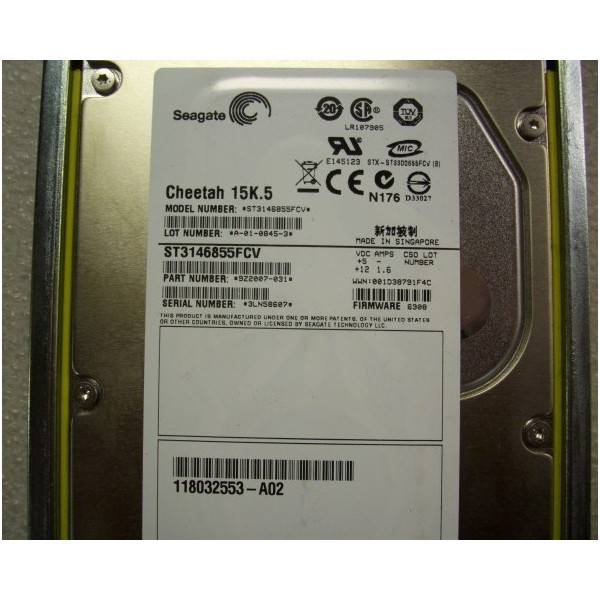 Disque Dur Dell/Emc Fibre 3.5 15Krpm 146 Gb : 005048730