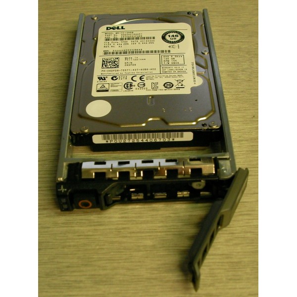 Disque dur DELL 6DFD8 SAS 2.5 15 Krpm 146 Gigas