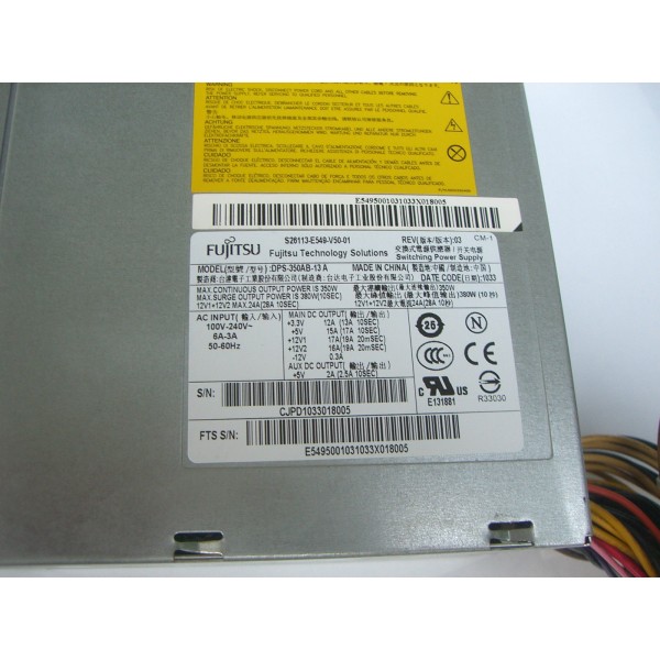 Alimentation FUJITSU TX150S7 S26113-E549-V50-01