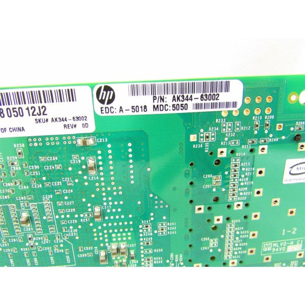 HP AK344-63002 8GB 1 Port Fiber Channel HBA 489190-001 584776-001 Std Profile