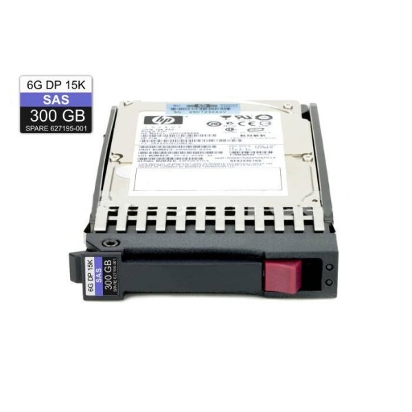 Disque dur HP 627117-B21 SAS 2.5 15 Krpm 300 Gigas