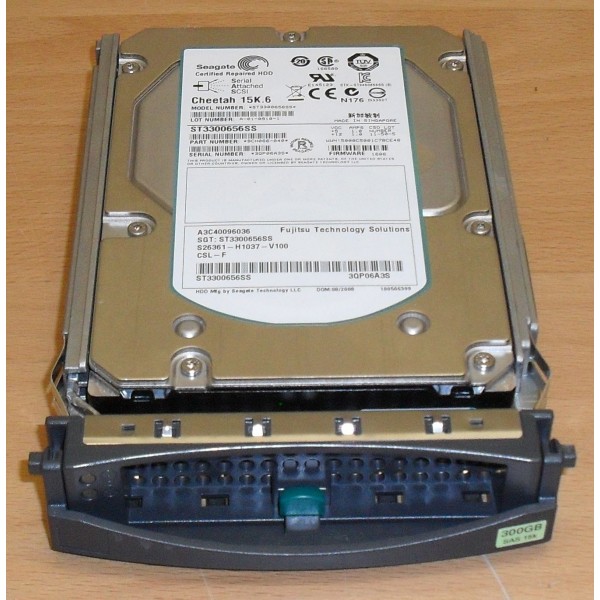 Disco duro FUJITSU S26361-H1037-V100 300 Gigas SAS 3.5" 15 Krpm