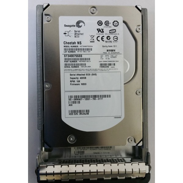 Disque dur DELL MM407 SAS 3.5 10 Krpm 400 Gigas