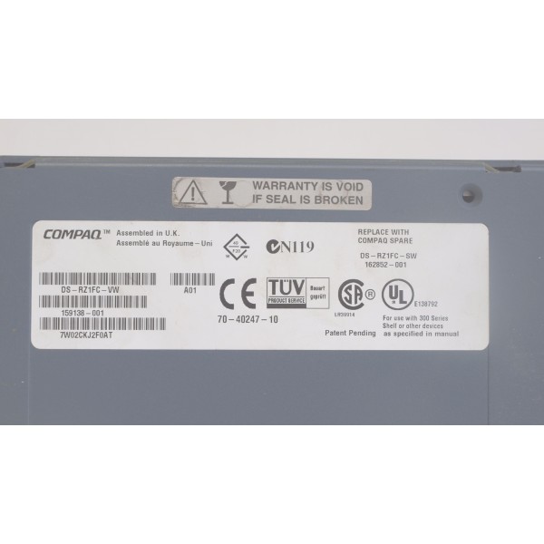 HP Disk drive DS-RZ1FC-SW 36 Gigas SCSI 3.5" 10 Krpm