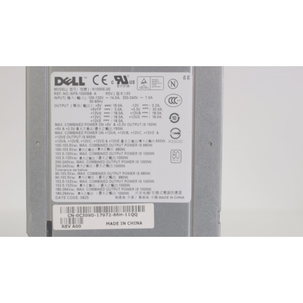 Alimentation pourDELL PRECISION T7400   Ref : 0C309D