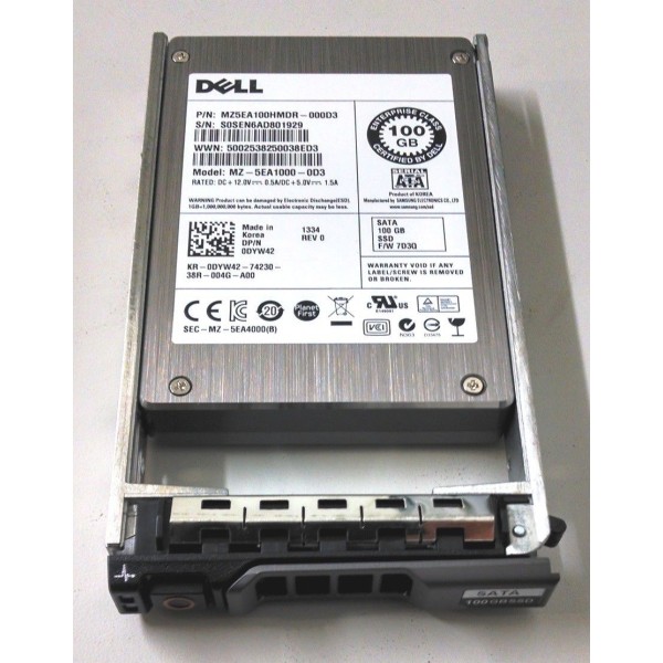 Disque Dur DELL SSD 2.5  100 Gb DYW42