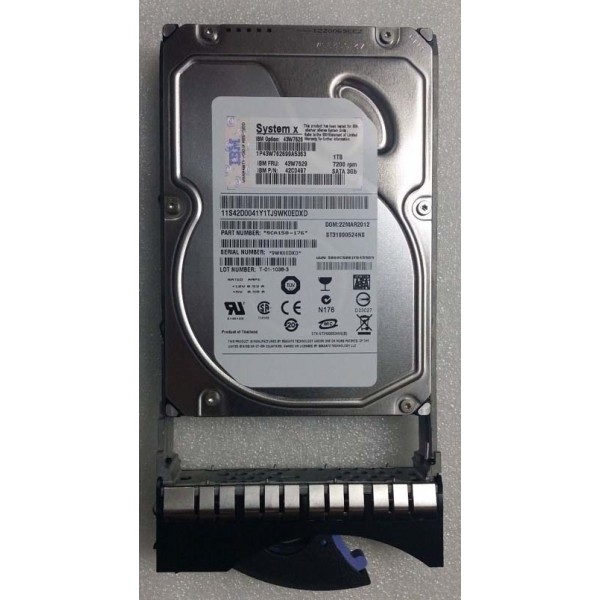 Disco duro IBM 43W7629 1000 Gigas SATA 3.5" 7200 Rpm