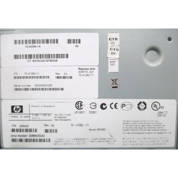 Baie de Disques HP 408515-001