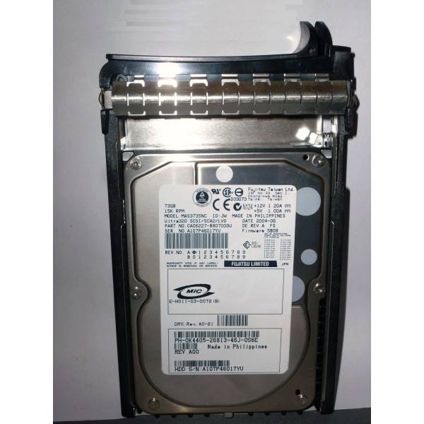 Disque Dur DELL SCSI 3.5 15 Krpm 72 Gb 0K4405