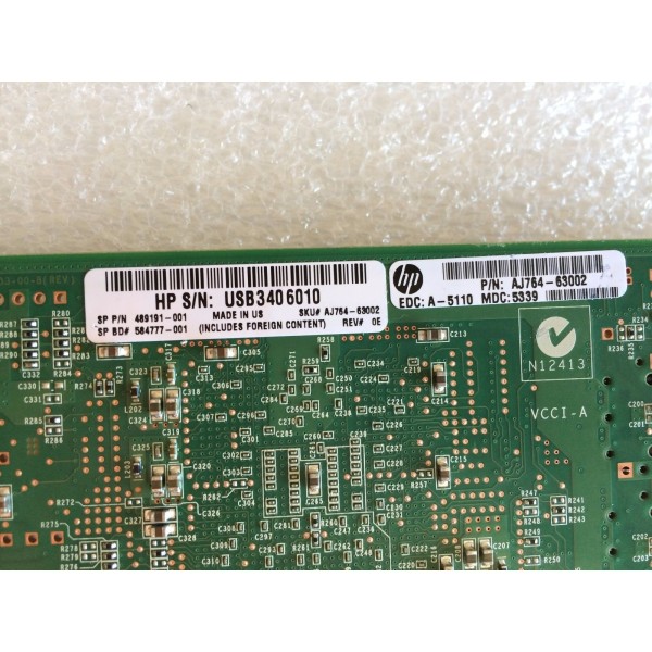 Carte Reseau HP : 489191-001 LP