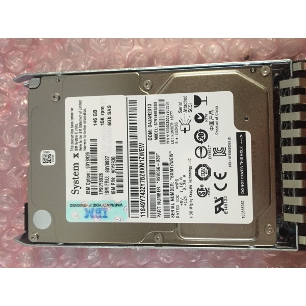 IBM Disk drive 90Y8926 146 Gigas SAS 2.5" 15 Krpm