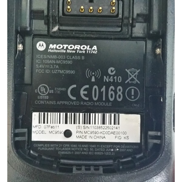 Barcode MOTOROLA MC9590-KD0DAEE00100 Lecteur code barre