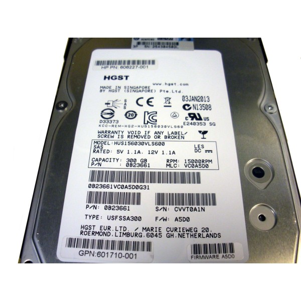 Disque Dur HP SAS 3.5 15 Krpm 300 Gb 606227-001