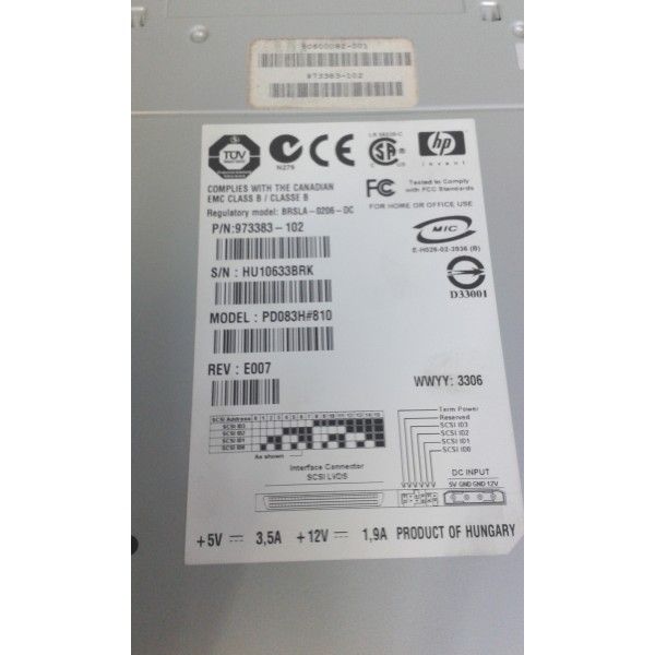 Sauvegarde LTO2 HP 973383-102