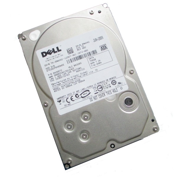 Disque Dur DELL SATA 3.5 7200 Rpm 750 Gb NW342 NO TRAY