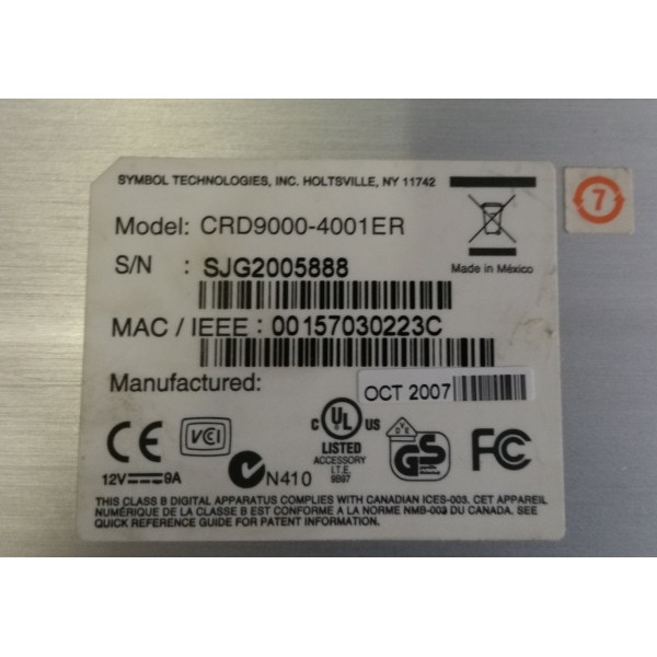 Barcode reader SYMBOL CRD9000-4001ER