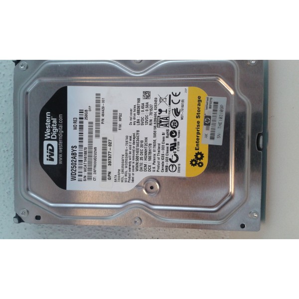 Hard Disk WD GB0250EAFYK SATA 3.5" 250 Gigas 7200 Rpm