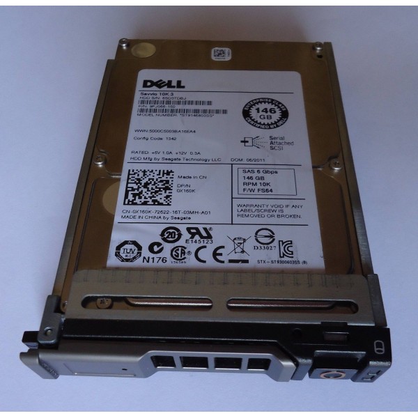 Hard Disk DELL X160K -R SAS 2.5" 146 Gigas 10 Krpm