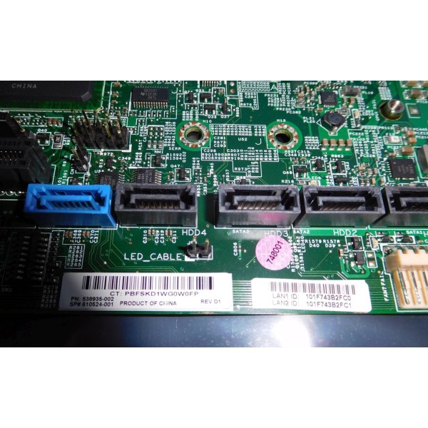 Carte mere HP Proliant DL320 G6 : 538935-002